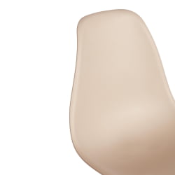 Стул CINDY (EAMES) (mod. 1801) дерево бук/металл/сиденье пластик, 45x51x82 см, Beige (Бежевый)