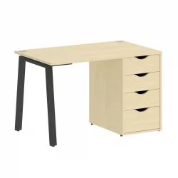 Стол письменный ХОМЕ ОФФИCЕ ВР.СП-3-118.4.А Клен/Антрацит металл / HOME OFFICE VR.SP-3-118.4.A