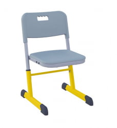 Стул ученический НОМАД регулируемый по высоте (рост 3-7) Желтый/Серый / NOMAD