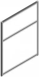 Перегородка 1150 мм RAND RP115SS140 Бук Тиара