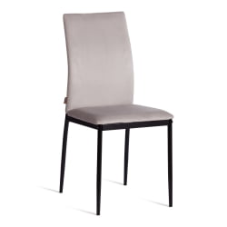 Металлический стул CAPRI (mod. BC565-DC) металл, флок, 43 х 53 х 92 см, Light grey (светло-серый) HLR14 / черный