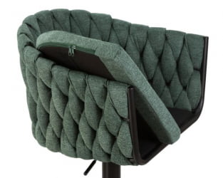 Стул барный DOBRIN LEON (зеленая ткань (LAR 275-23)) 2 шт