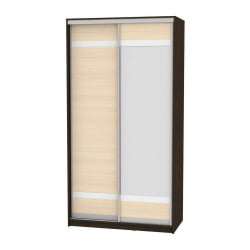 Шкаф-купе Б-220х120х60-1(Венге-ДМ-Д9Д10) / B-220х120х60-1(Венге-ДМ-D9D10)