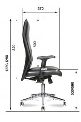 Офисное кресло Майк | Крестовина: хром паук | Подлокотники: 709