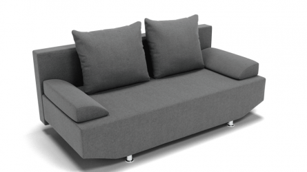 Диван велюр Сити (ЗР) Цвет фасада: Светло серый; Тип: Прямой; Материал фасада: Металл/Велюр