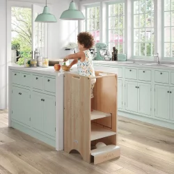 Детский стул из дерева Micuna Trotta MONT-1872 Waterwood/White