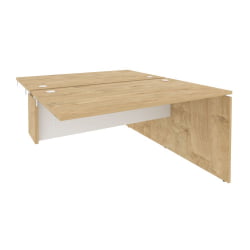 Стол-приставка двойной к опорным элементам ОНИКС О.Д.СПР-3.8 Тиквуд Светлый/Белый / ONIX O.D.SPR-3.8