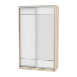 Шкаф-купе B-220х135х60-2(ДСС-Белый-D7D8)