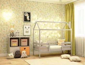 Кровать-домик RooRoom кд-2С Серый