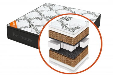 Матрас Mega кокос 30 TFK Gray Night (Berhouse) Размер: 1400х1900 мм 