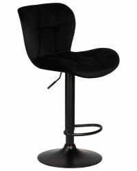 Стул барный DOBRIN BARNY BLACK (черный велюр (MJ9-101))
