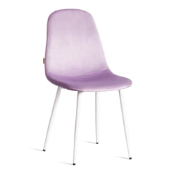 Стул для кухни BREEZE (mod. JSC-58) Велюр/металл , 44 х 53 х 86 см, Lavender (лавандовый) HLR26 / белый