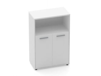 Шкаф 2 широкий закрытый с нишей Дека 10.12.111 Белый / Deka