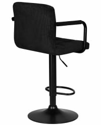 Стул барный ДОБРИН КРУГЕР АРМ БЛАCК (черный вельвет (ЛАР-Е2041-52)) / DOBRIN KRUGER ARM BLACK (LAR-E2041-52))