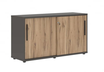 Шкаф с дверьми-купе ЕДИС ЕЛC 1343 Дуб Денвер светлый Черный Мокко / EDIS ELC