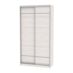 Белый шкаф-купе в спальню Б-220х120х60-2(ЯАС-Д7Д7) / B-220х120х60-2(ЯАС-D7D7)