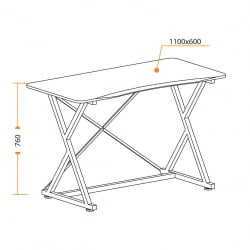 Cтол GD-05 Black (черный)