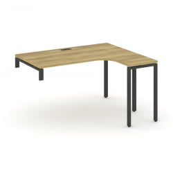 Стол-надставка на опорную тумбу (правый) CONCEPT CN.OSAN-003(R) Дуб Винченцо Черный