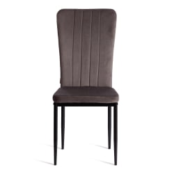 Металлический стул VERTER (mod. BC577-DC) металл, флок, 41 х 52 х 95 см, Dark grey (темно-серый) HLR24 / черный