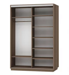 Шкаф-купе двухдверный Экспресс Дуо Экспенс 1600х2400h Ясень шимо тёмный