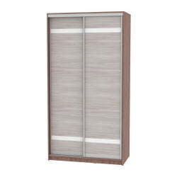 Шкаф-купе коричневый Б-220х120х60-1(ЯШТ-ЯШС-Д9Д9) / B-220х120х60-1(ЯШТ-ЯШС-D9D9)