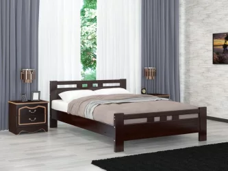 Кровать из массива Вероника 2 200х160 Орех темный