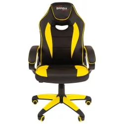 Геймерское кресло BRABIX Blaze GM-162 Черное/желтое
