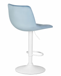 Стул барный ДОБРИН ТАИЛОР ВХИТЕ (пудрово-голубой велюр (МДЖ9-74)) 2 шт / DOBRIN TAILOR WHITE (MJ9-74))