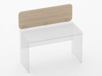 Экран разделительный прямой Glassy 5.14.12 Орех