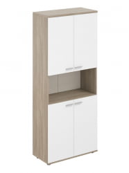 Шкаф высокий с нишей Sigma SG.841.OD.WH.WH Дуб темный Белый Шкаф высокий с нишей Sigma SG.841.OD.WH.WH Дуб темный Белый