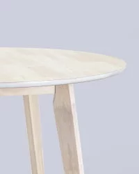 Стол из массива дерева GERDA 100x100 Беленый дуб