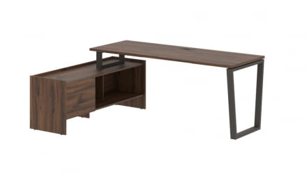 Стол с тумбой ЕДИС ЕВCТ 19614 Дуб Денвер темный Мокко / EDIS EVCT