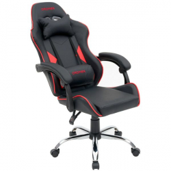 Кресло компьютерное CROMEX (КРОМЕКС) Joker GM-125 экокожа черное/красное
