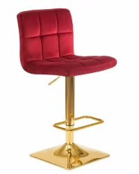 Стул барный DOBRIN GOLDIE Бордовый велюр MJ9-43