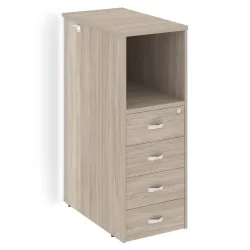 Тумба с подсветкой 4 ящика завершающая, правая ONIX O.R-TV-4.S(R) Дуб Аттик