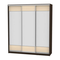 Шкаф-купе B-230х200х60-3(Венге-ДМ-D8D8D8)