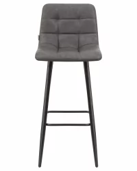 Стул барный DOBRIN NICOLE Серая экокожа RU-08