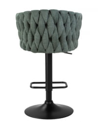 Стул барный DOBRIN LEON (зеленая ткань (LAR 275-23)) 2 шт