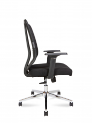 Кресло офисное Тема Хром 2Д ЛБ / Тема Хроме 2Д ЛБ 216Б-Хроме-2Д-Б-ББ / 2D LB Tema Chrome 2D LB 216B-Chrome-2D-B-BB