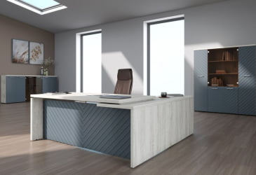 Кабинет руководителя Torr LUX №4 Сосна Эдмонд Серо-голубой Кабинет руководителя Torr LUX №4 Сосна Эдмонд Серо-голубой