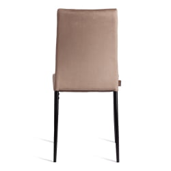 Металлический стул CAPRI (mod. BC565-DC) металл, флок, 43 х 53 х 92 см, Beige (бежевый) HLR8 / черный