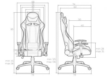 Кресло игровое DOBRIN BRIAN (черно-красное)