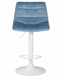 Стул барный ДОБРИН ТАИЛОР ВХИТЕ (пудрово-голубой велюр (МДЖ9-74)) 2 шт / DOBRIN TAILOR WHITE (MJ9-74))