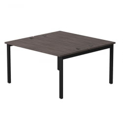 Бенч-система на 2 места на металлокаркасе, опоры 45 гр Everprof EVO 254S016 Дуб Пасадена Черный