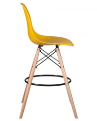 Стул барный ДОБРИН ДСВ БАР (ножки светлый бук, цвет горчичный (Й-03)) 2 шт / DOBRIN DSW BAR (Y-03))