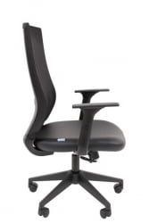 Офисное кресло CХАИРМАН 500 ЛТ (ЛТ) ЭКО Б/П экокожа Черный / CHAIRMAN (LT)