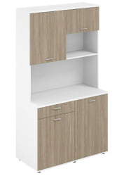 Офисная мини-кухня с ящиком Sigma SG.1002.WH.OD Белый Дуб темный Офисная мини-кухня с ящиком Sigma SG.1002.WH.OD Белый Дуб темный