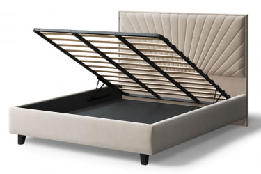 Кровать Леона, 2000 * 1800мм, бежевый