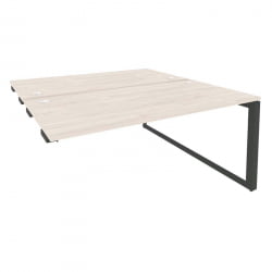 Стол-приставка двойной на О-образном м/к к опорым элем. ОНИКС О.МО-Д.СПР-4.8 Денвер Светлый/Антрацит / ONIX O.MO-D.SPR-4.8