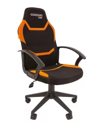 Геймерское кресло CХАИРМАН ДРАЙВ (ГАМЕ) 9 Новое (НЕВ) Черный-оранжевый / CHAIRMAN (GAME) (NEW)